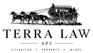 Terra Law APC logo, personal injury attorney in Brea